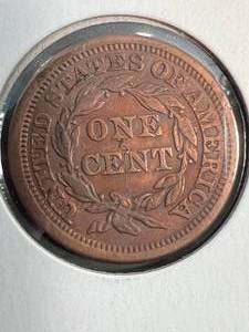1853 US BRAIDED HAIR LARGE CENT