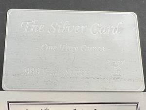 1 TROY OZ .999 FINE SILVER THE SILVER CARD BAR
