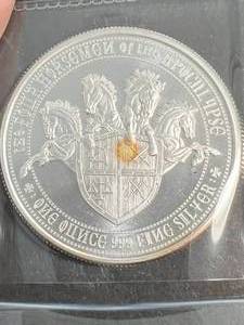 1 TROY OZ .999 FINE SILVER HORSEMEN ROUND