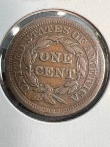 1854 US BRAIDED HAIR LARGE CENT