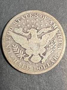 1907-S US BARBER HALF DOLLAR