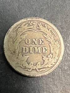 1916 US BARBER DIME