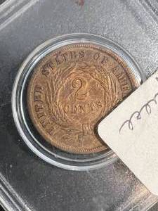 1864 US 2 CENT PIECE
