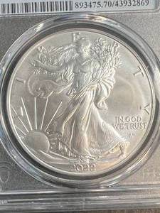 2022 AMERICAN SILVER EAGLE PCGS MS70