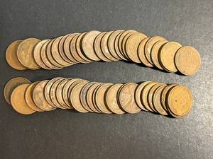 ROLL OF 50 US WHEAT CENTS ALL 1937-D