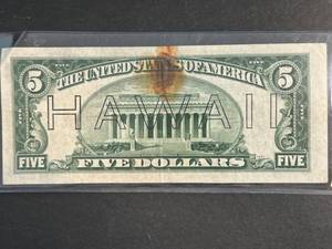 1934A US $5 HAWAII NOTE
