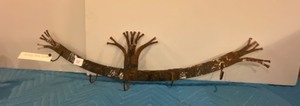 lot 38 image: Antique Hook Rack 33 wide