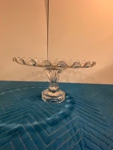 lot 42 image: 12 Glass Cake Plate