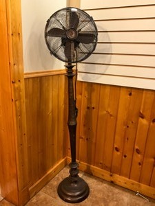 lot 43 image: Reproduction Oscillating Fan 56 high