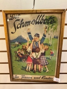 lot 49 image: Vintage framed German picture Der Schmolbute