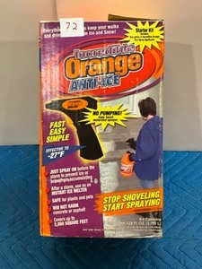 lot 72 image: Orange Anti-Ice Liquid Starter Kit