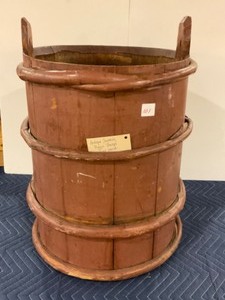 lot 101 image: Antique Swedish Piggin bucket