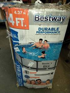 Bestway Steel Pro MAX 14 x 33 Round Metal-Frame Pool Set, New