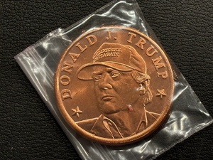 1 Ounce .999 Fine Copper Donald Trump Round
