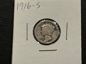 1916-S Mercury Dime