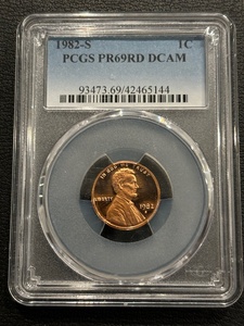 1982-S Lincoln Cent Proof PCGS PR69 Red Deep Cameo