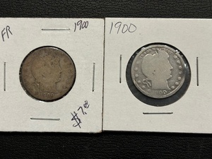(2)1900 Barber Quarters