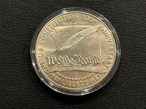 1987-P Constitution Silver Dollar