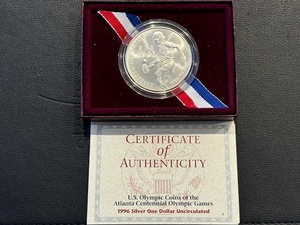 1996-D Tennis Silver Dollar