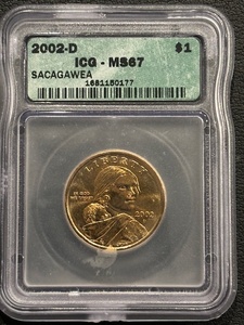 2002-D Sacagawea Dollar ICG MS67