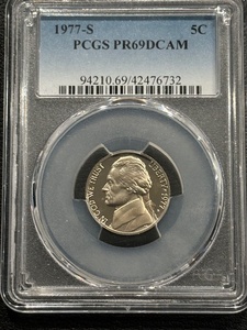 1977-S Jefferson Nickel Proof PCGS PR69 Deep Cameo