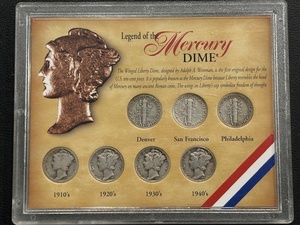 Mercury Dime Set