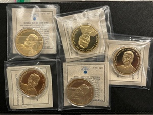 Greatest American Presidents Gold Plated Medallions