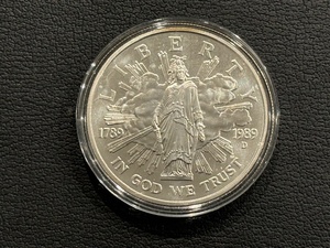 1989-D Congress Silver Dollar
