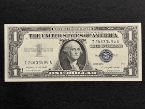 1957 A $1 Dollar Silver Certificate Uncirculated