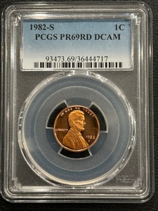 1982-S Lincoln Cent Proof PCGS PR69 Red Deep Cameo