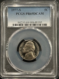 1977-S Jefferson Nickel Proof PCGS PR69 Deep Cameo