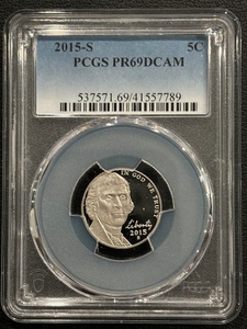 2015-S Jefferson Nickel Proof PCGS PR69 Deep Cameo