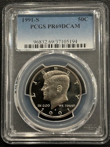 1991-S Kennedy Half Dollar Proof PCGS PR69 Deep Cameo
