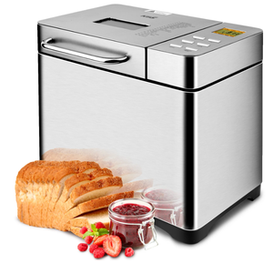 lot 64 image: KBS 19-in-1 2LB Bread Maker Machine Fully Automatic LCD Display,Stainless Steel Model# 013