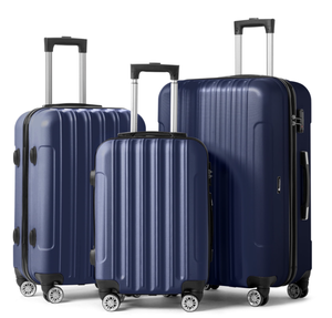 lot 79 image: 3PCS Zimtown Nested Spinner Suitcase Luggage Set With TSA Lock