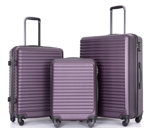 lot 94 image: 3PCS Travelhouse Hardside Luggage Set Hardshell Lightweight Suitcase with TSA Lock Spinner Wheels
