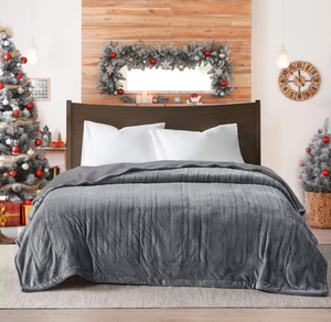 lot 111 image: King Size Sunvivi Heated Blanket, Heating Electric Throw Blanket Dual Control