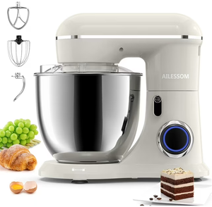 lot 147 image: Ailessom New Stand Mixer,6.5-QT 660W 10-Speed Tilt-Head Kitchen Electric Mixer