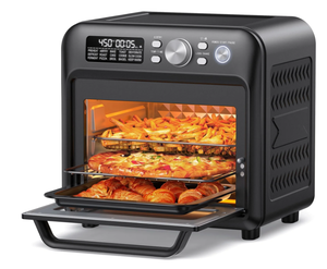 lot 153 image: TaoTronics 19QT Air Fryer, 15-in-1 Large Capacity Smart Toaster Oven Countertop with Fits 12-inch Pizza, 6-Slice Toast