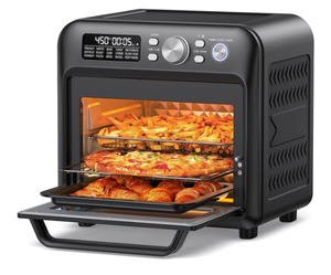 lot 155 image: TaoTronics 19QT Air Fryer, 15-in-1 Large Capacity Smart Toaster Oven Countertop with Fits 12-inch Pizza, 6-Slice Toast