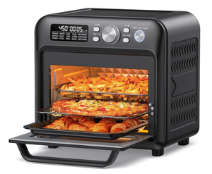 lot 156 image: TaoTronics 19QT Air Fryer, 15-in-1 Large Capacity Smart Toaster Oven Countertop with Fits 12-inch Pizza, 6-Slice Toast