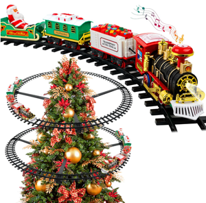 lot 228 image: BELLOCHIDDO Hanging Toy Train Steam Locomotive Engine Train Toy Gift for Boys Girls 3 4 5 6 7 Years Old