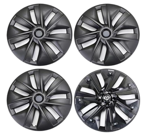 lot 232 image: 4PCS Compatible for Tesla Model Y Hub Caps Performance Replacement Wheel Covers