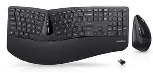 lot 234 image: Perixx Periduo-605, Wireless Ergonomic Split Keyboard and Vertical Mouse Combo