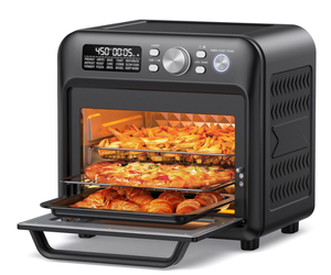 lot 251 image: TaoTronics 19QT Air Fryer, 15-in-1 Large Capacity Smart Toaster Oven Countertop with Fits 12-inch Pizza, 6-Slice Toast