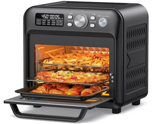 lot 253 image: TaoTronics 19QT Air Fryer, 15-in-1 Large Capacity Smart Toaster Oven Countertop with Fits 12-inch Pizza, 6-Slice Toast