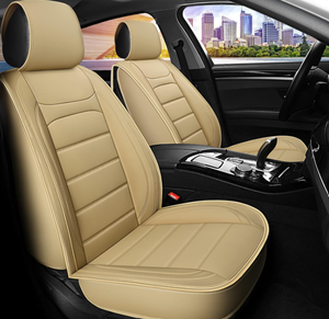 lot 264 image: 2PCS Sanwom Leather Car Seat Covers Front Seats, Universal Automotive Vehicle Seat Cover