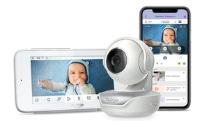 lot 467 image: Hubble Connected Nursery Pal Premium, 5 Smart HD Baby Monitor with Touch Screen Viewer