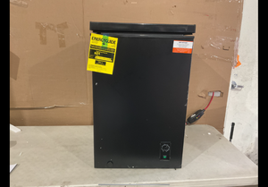 lot 297 image: Kismile 2.7 Cubic Feet Chest Freezer with Removable Basket Free Standing Top Open Door Compact Freezer