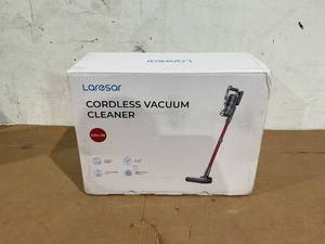 lot 121 image: Laresar Cordless Stick Vacuum Cleaner Lightweight 6-in-1 Smart Touchscreen for Carpet Floor Pet Hair